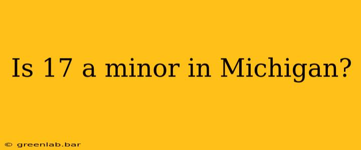 Is 17 a minor in Michigan?