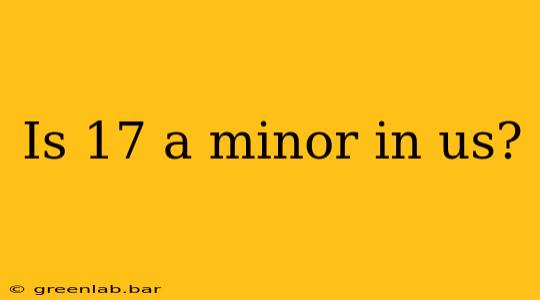 Is 17 a minor in us?