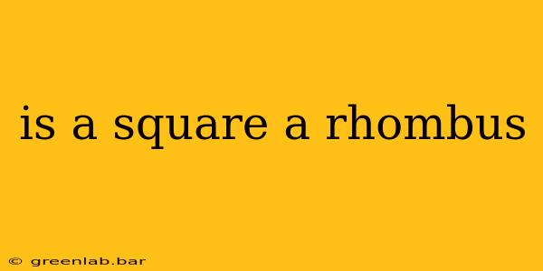 is a square a rhombus