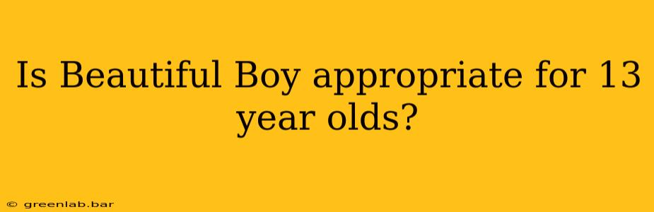 Is Beautiful Boy appropriate for 13 year olds?