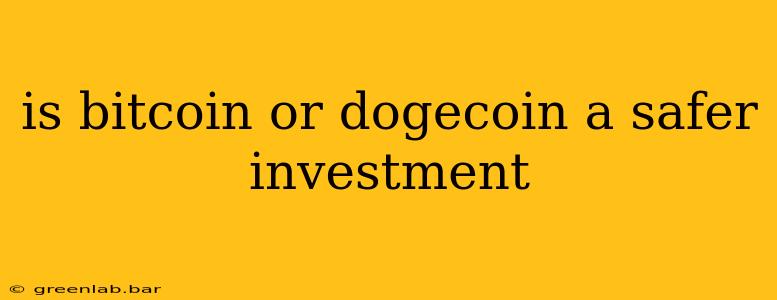 is bitcoin or dogecoin a safer investment