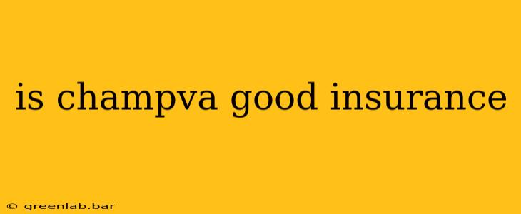 is champva good insurance