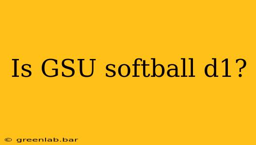 Is GSU softball d1?