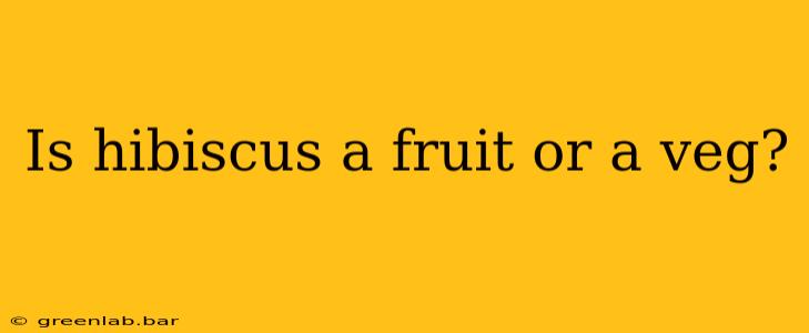 Is hibiscus a fruit or a veg?