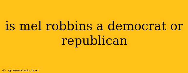 is mel robbins a democrat or republican