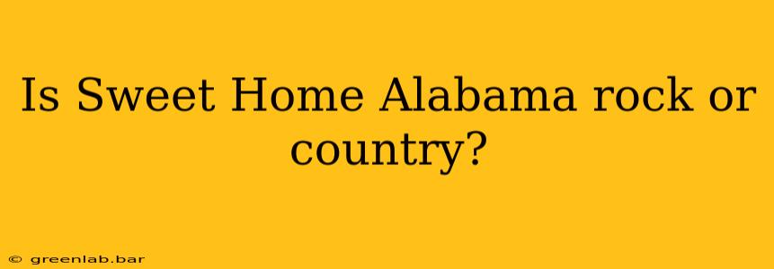 Is Sweet Home Alabama rock or country?