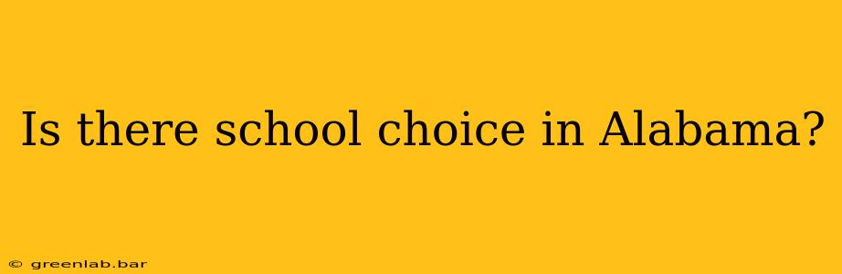 Is there school choice in Alabama?