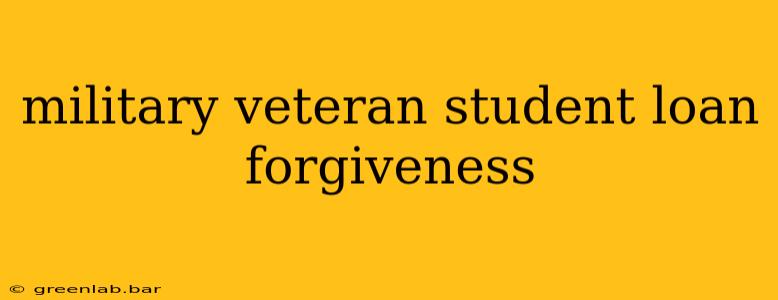 military veteran student loan forgiveness