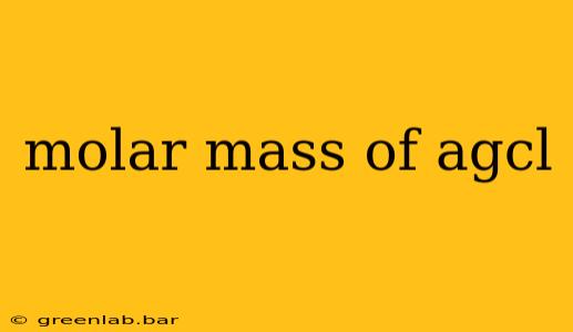 molar mass of agcl