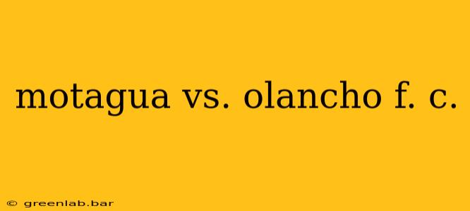 motagua vs. olancho f. c.