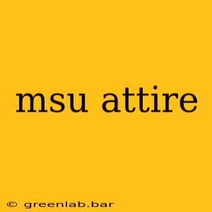 msu attire