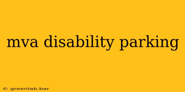 mva disability parking