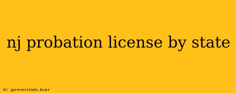 nj probation license by state