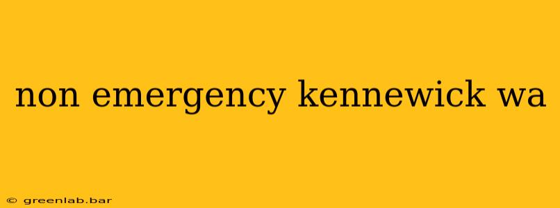 non emergency kennewick wa