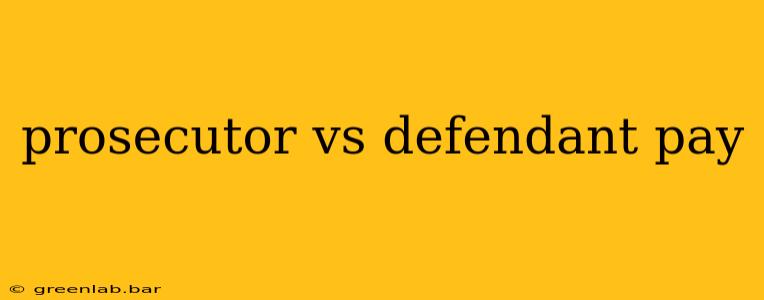 prosecutor vs defendant pay