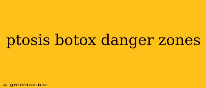 ptosis botox danger zones