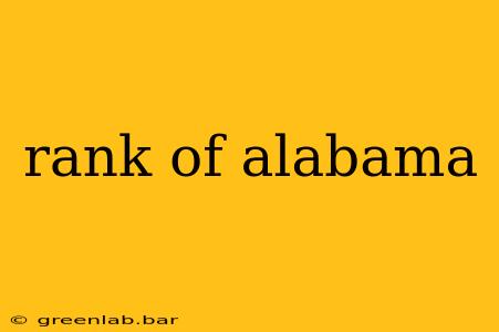 rank of alabama