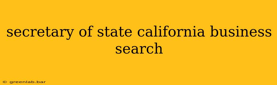 secretary of state california business search