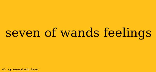 seven of wands feelings