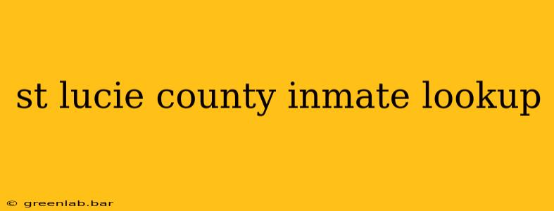 st lucie county inmate lookup