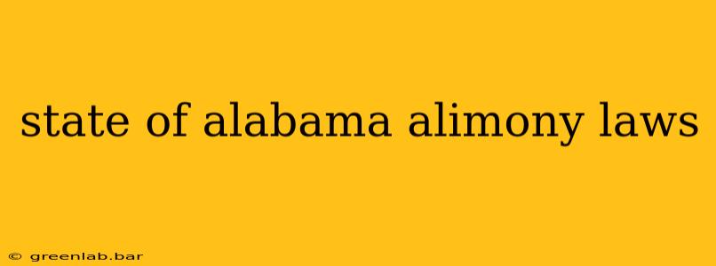 state of alabama alimony laws