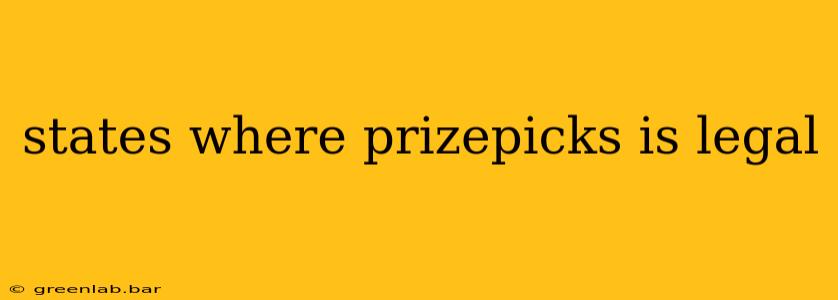 states where prizepicks is legal