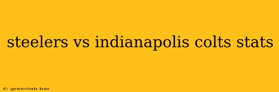 steelers vs indianapolis colts stats