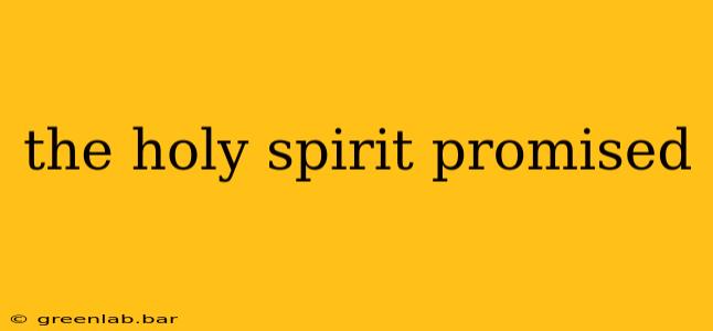 the holy spirit promised