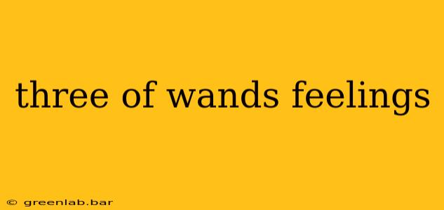 three of wands feelings