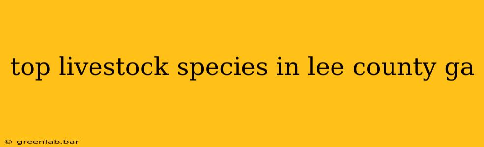 top livestock species in lee county ga