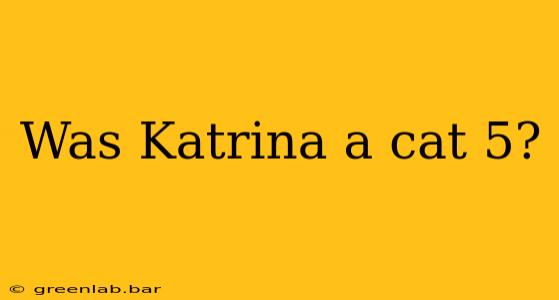 Was Katrina a cat 5?