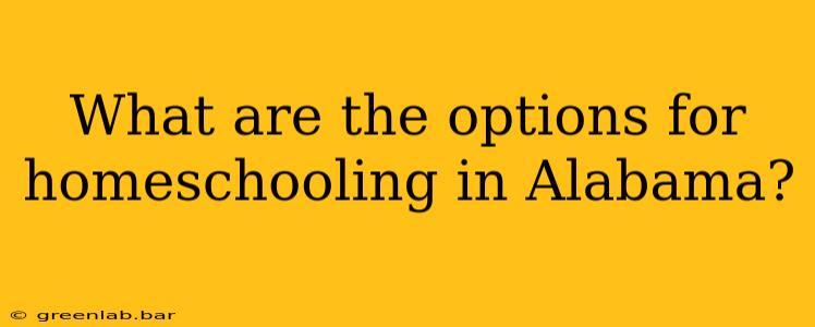 What are the options for homeschooling in Alabama?