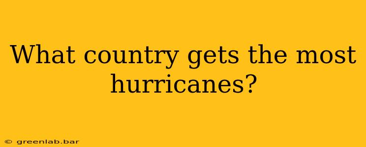 What country gets the most hurricanes?