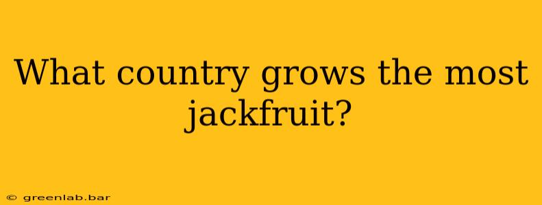 What country grows the most jackfruit?