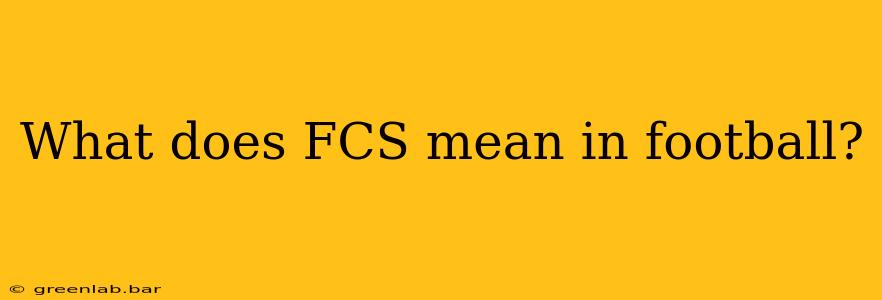 What does FCS mean in football?