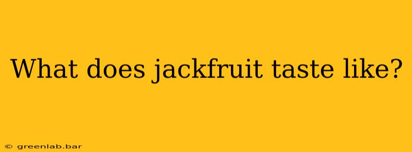 What does jackfruit taste like?