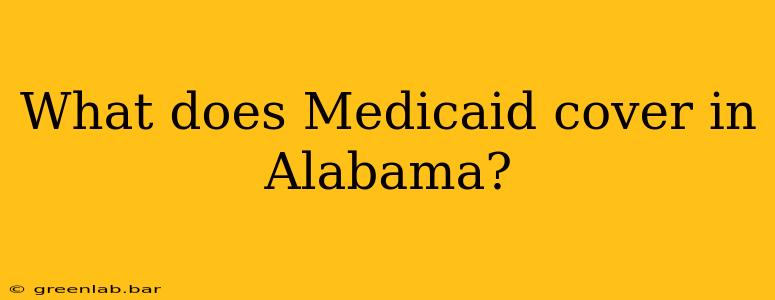 What does Medicaid cover in Alabama?