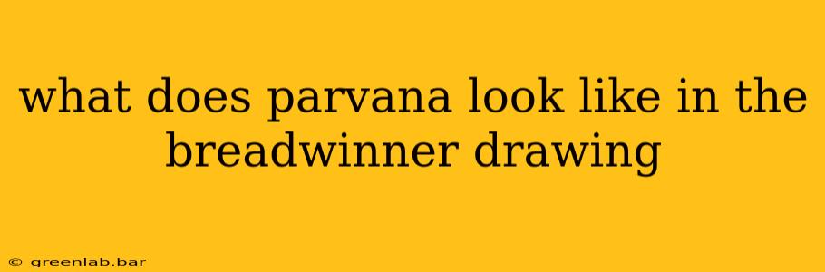 what does parvana look like in the breadwinner drawing