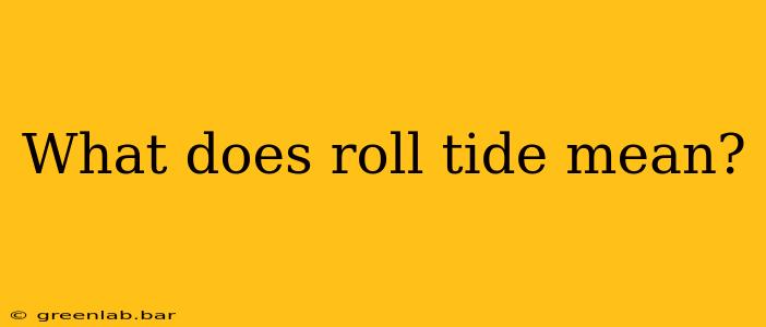 What does roll tide mean?