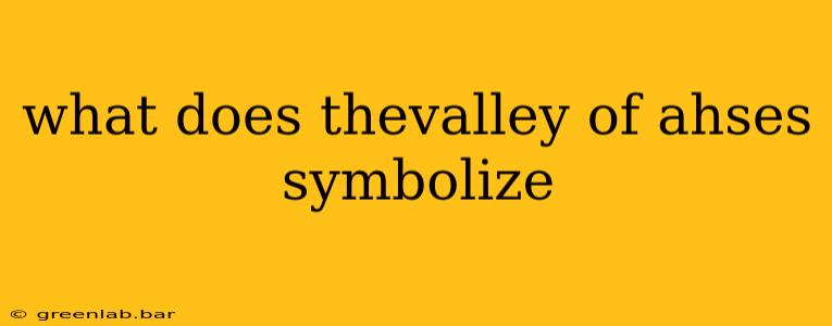 what does thevalley of ahses symbolize