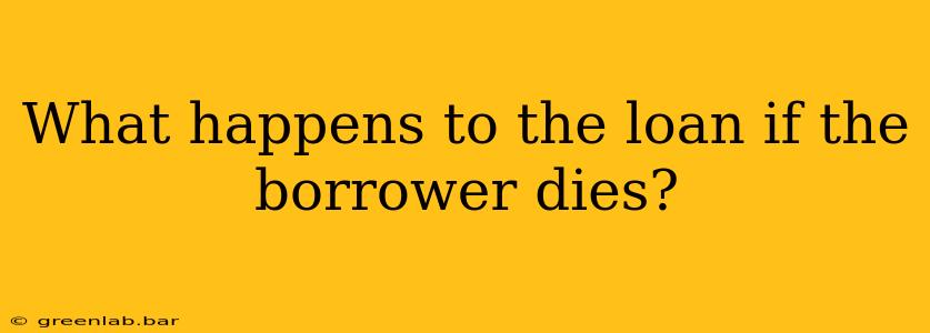 What happens to the loan if the borrower dies?