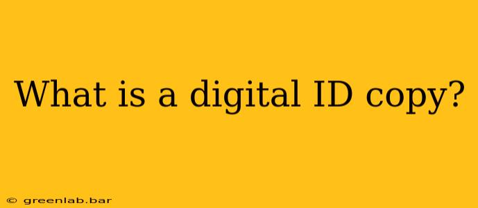 What is a digital ID copy?