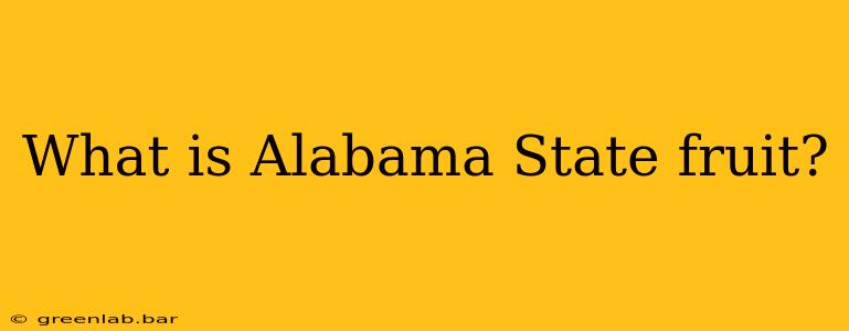 What is Alabama State fruit?