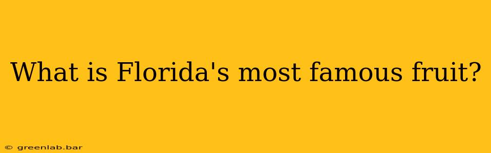 What is Florida's most famous fruit?