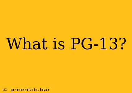 What is PG-13?