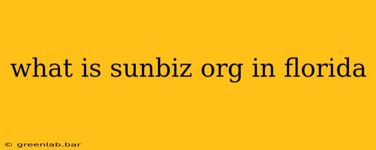 what is sunbiz org in florida