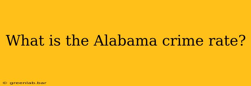 What is the Alabama crime rate?