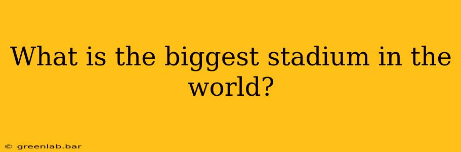 What is the biggest stadium in the world?