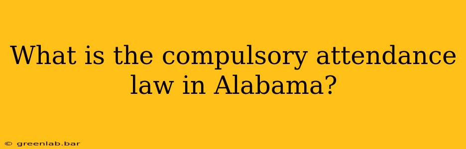 What is the compulsory attendance law in Alabama?