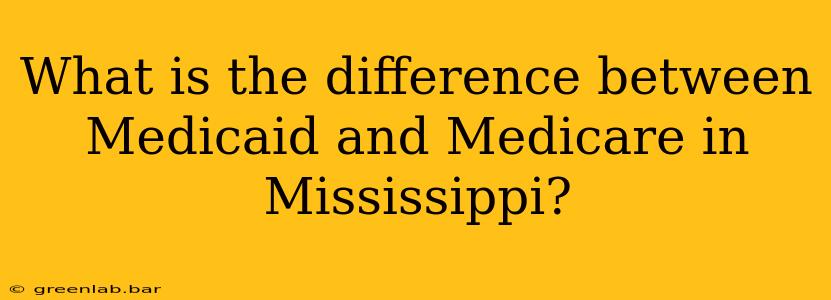 What is the difference between Medicaid and Medicare in Mississippi?